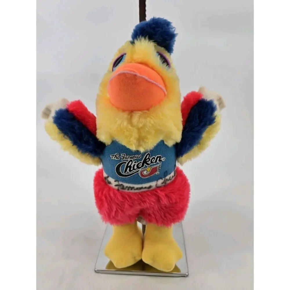 Signed The Famous Chicken 1987 San Diego Padres Baseball Mascot Stuffed Plush